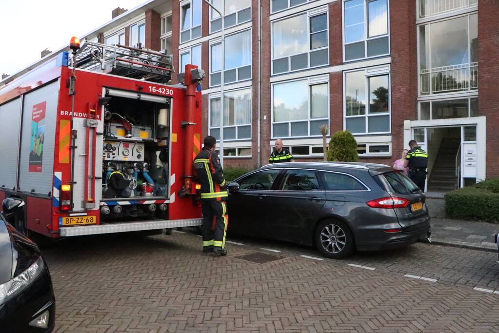 Persoon behandeld na brand in woning