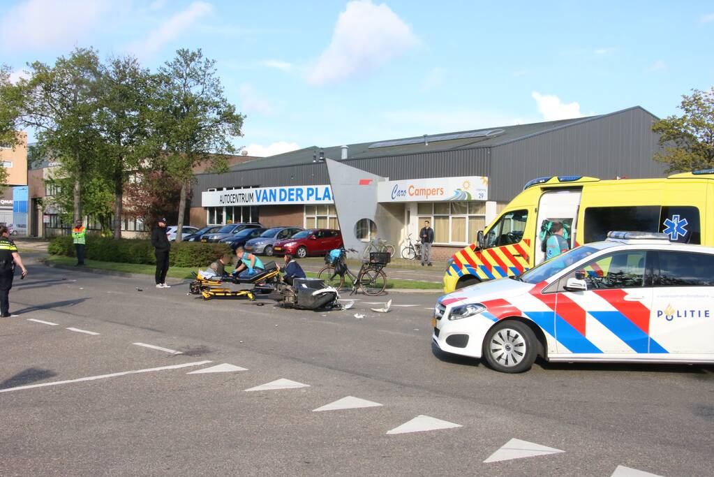 Persoon gewond bij ongeval met scooter