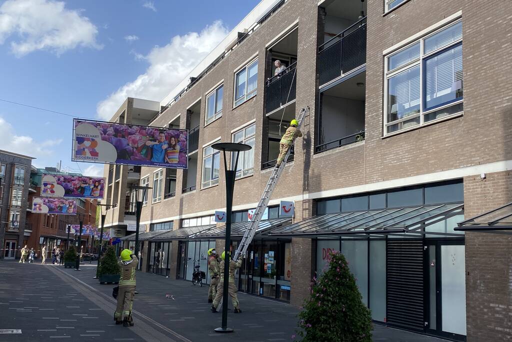 Spandoeken losgewaaid