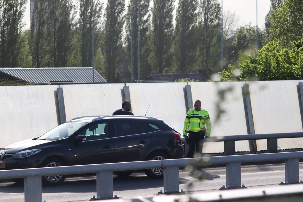 Veel schade bij kop-staartbotsing