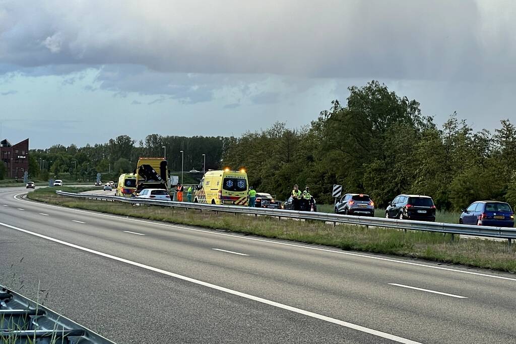 Schade bij ongeval op snelweg