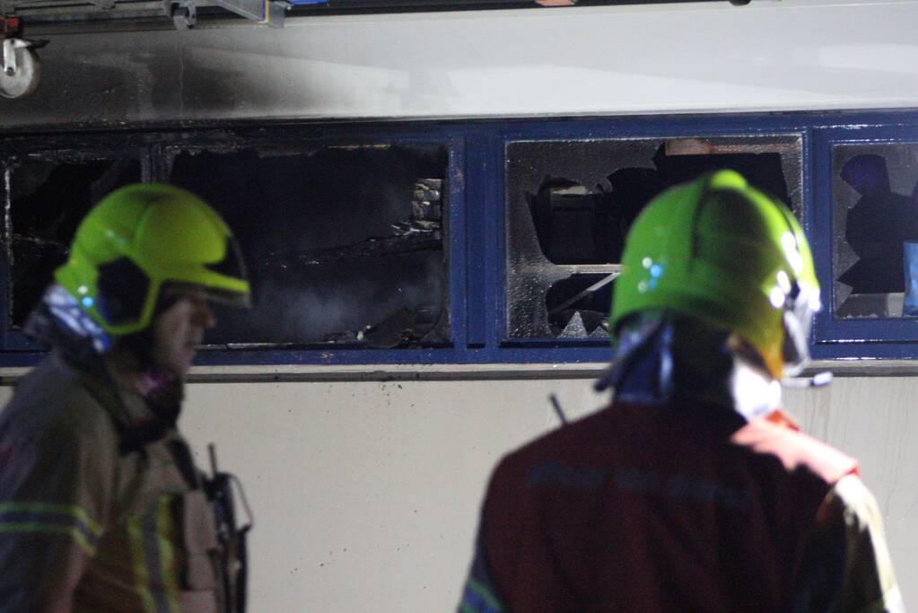Veel rook bij brand in kelderbox
