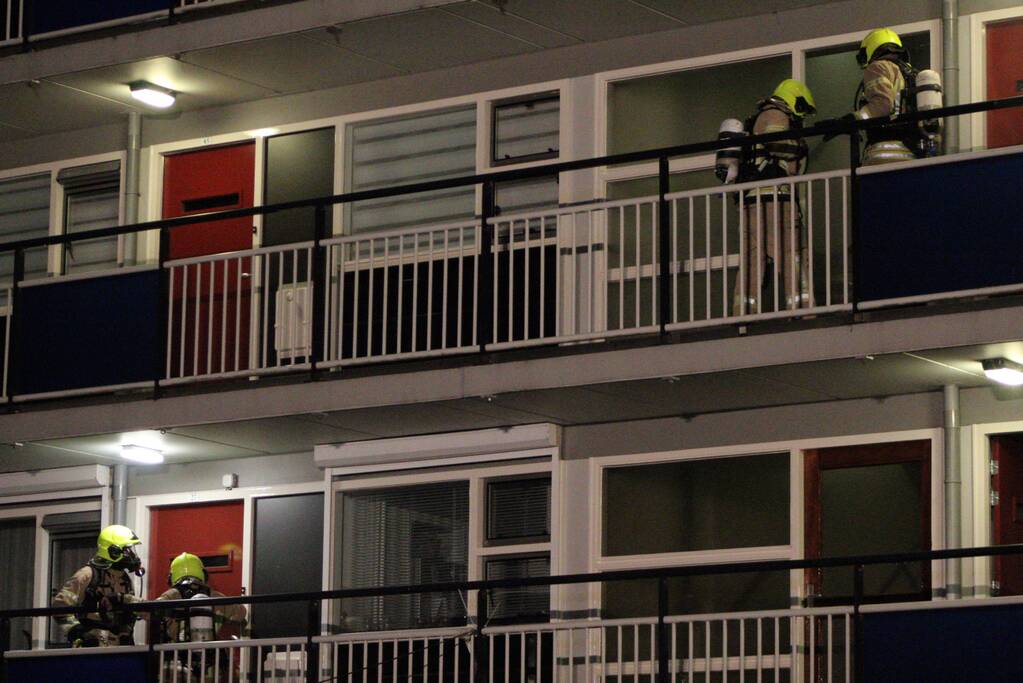 Veel rook bij brand in kelderbox