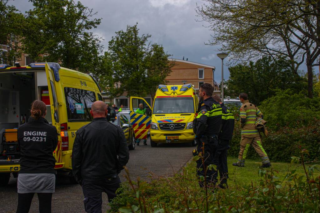 Traumahelikopter voor incident in woning