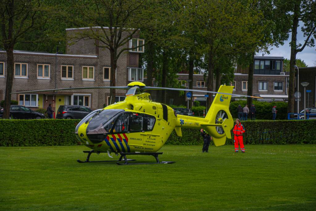 Traumahelikopter voor incident in woning