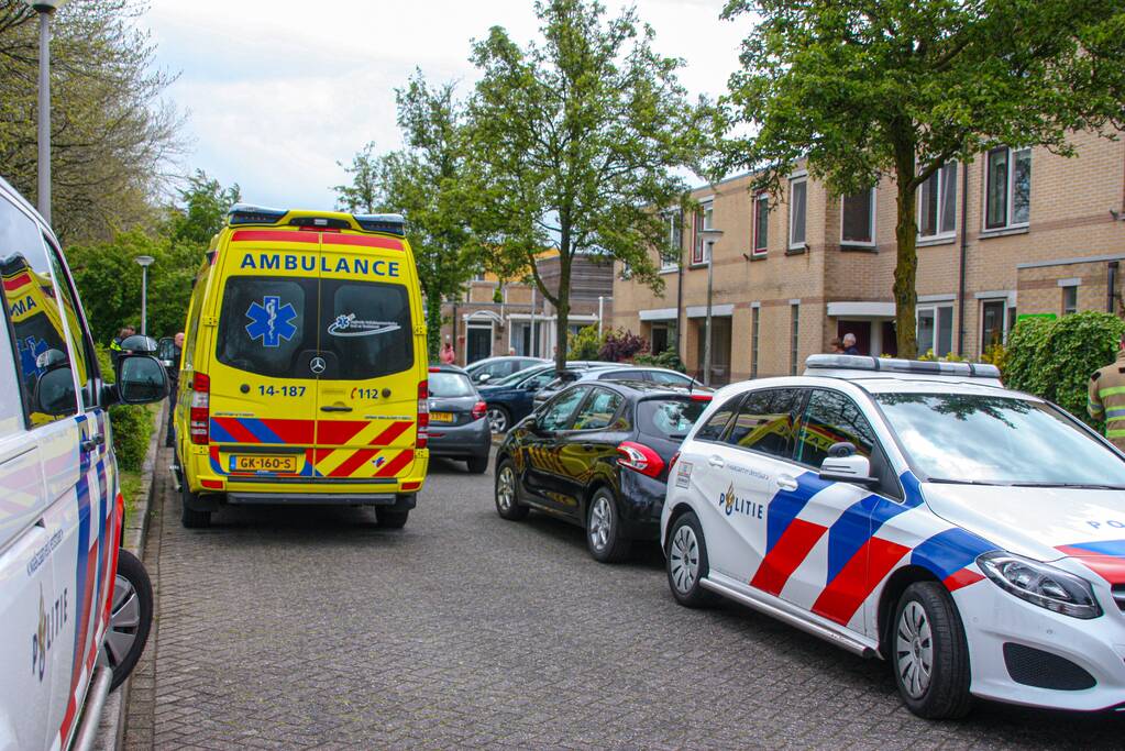 Traumahelikopter voor incident in woning