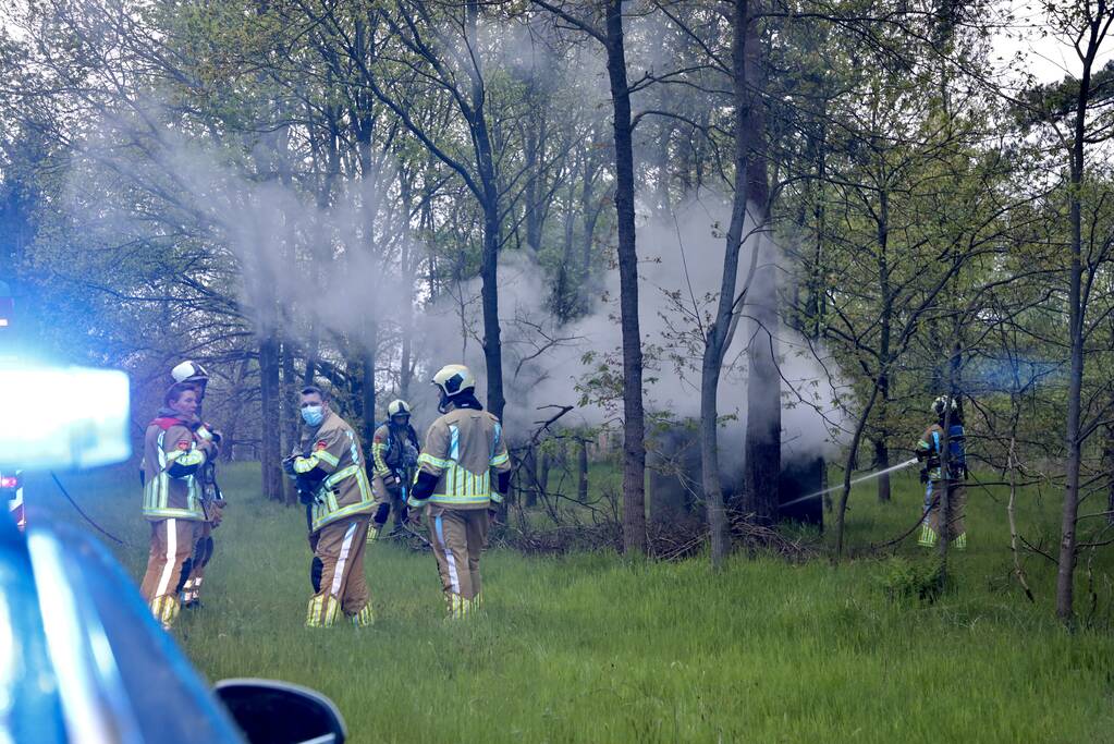 Brand in bunker op militaire vliegbasis