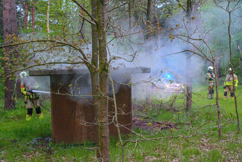 Brand in bunker op militaire vliegbasis