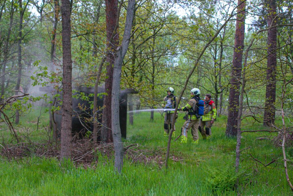 Brand in bunker op militaire vliegbasis