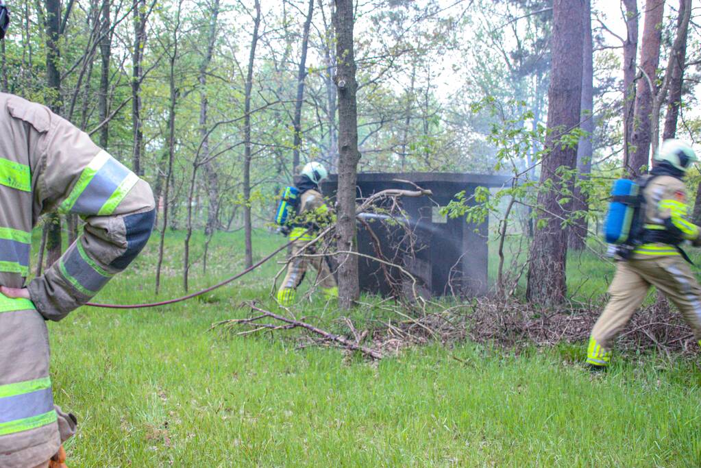 Brand in bunker op militaire vliegbasis
