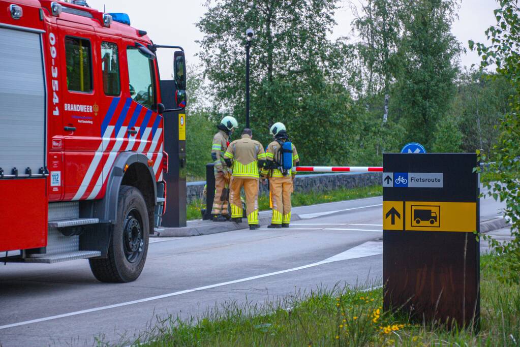 Brand in bunker op militaire vliegbasis