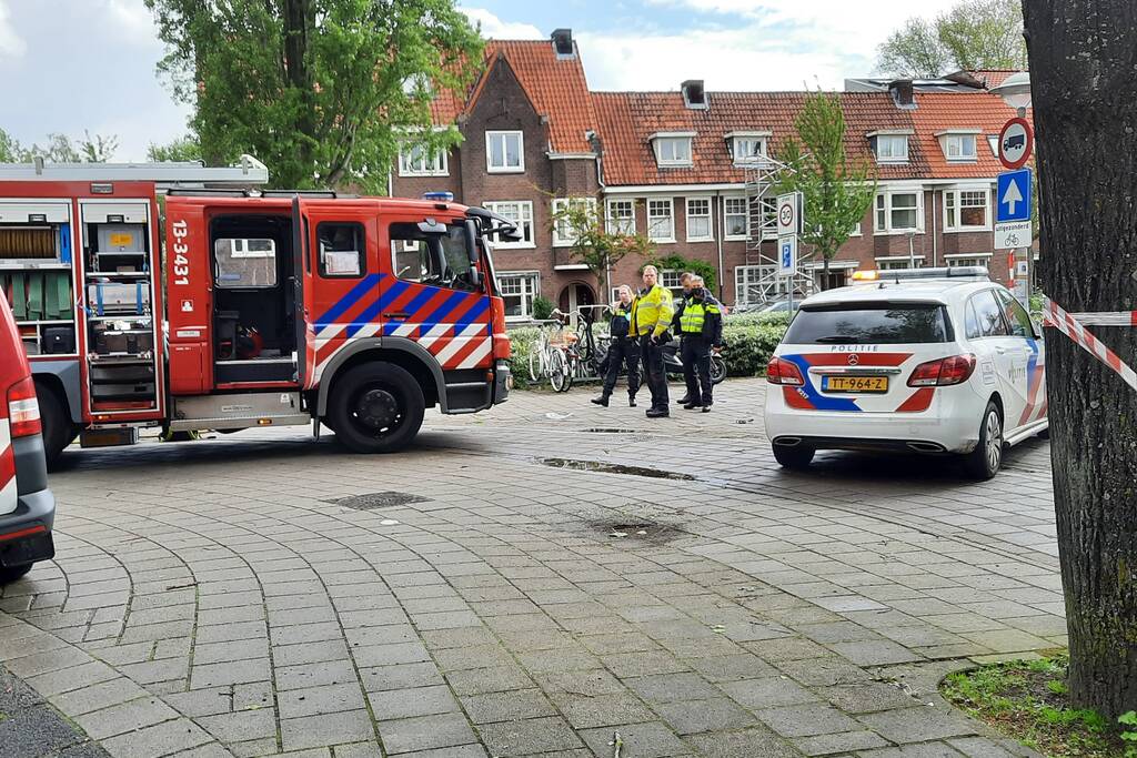 Persoon bekneld na eenzijdig ongeval