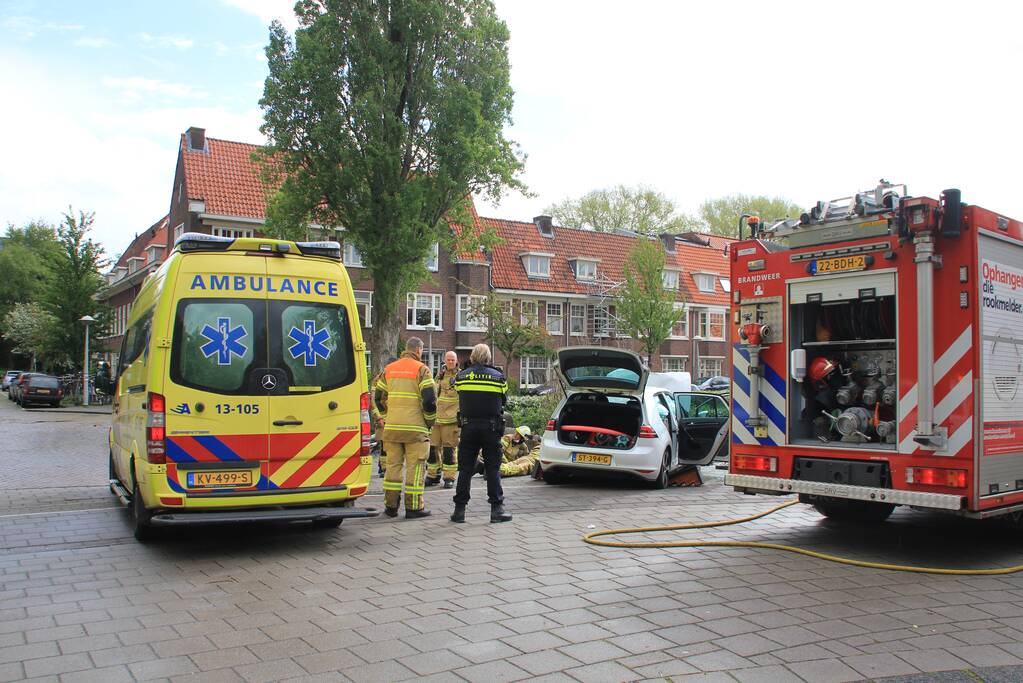 Persoon bekneld na eenzijdig ongeval