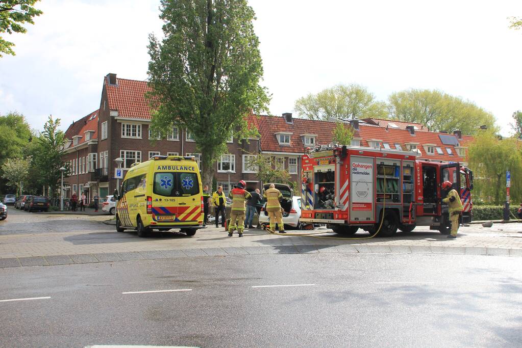 Persoon bekneld na eenzijdig ongeval