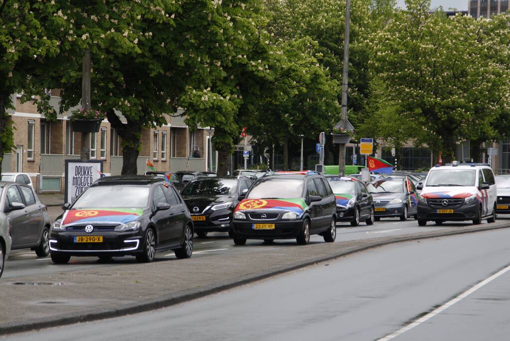 Eritreastoet trekt door stad
