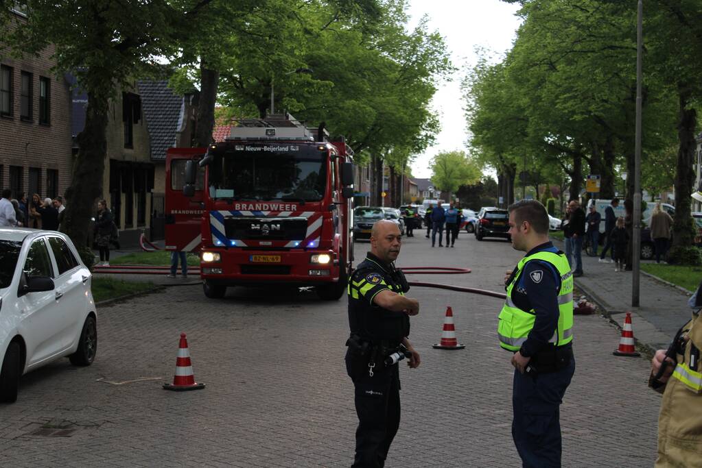 Flinke brand in schuur van woning
