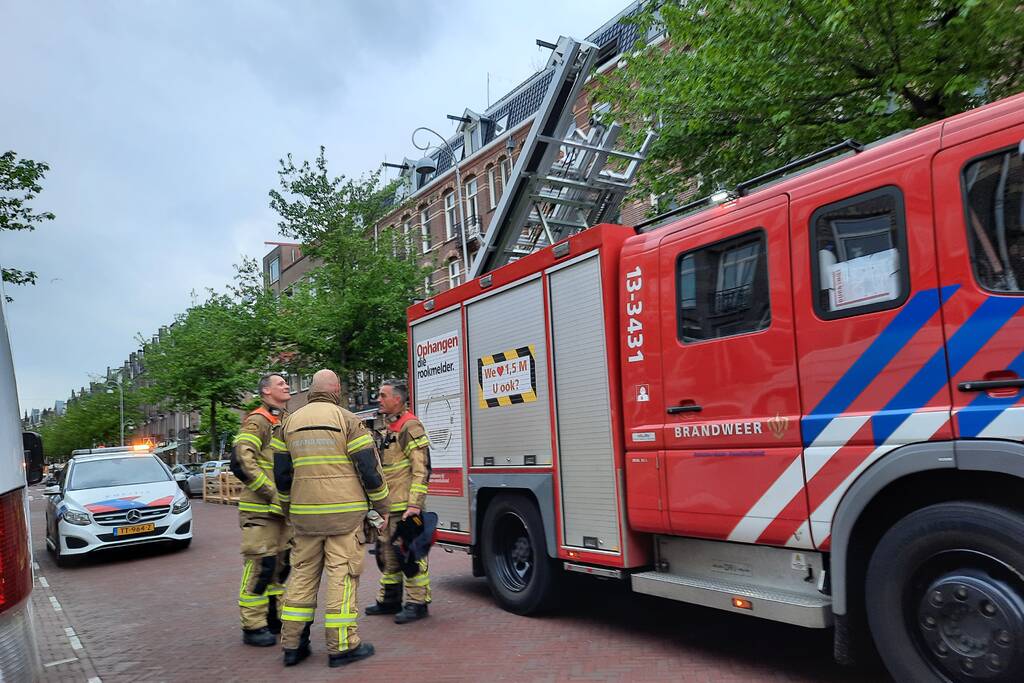Onderzoek naar mogelijke brand in winkel