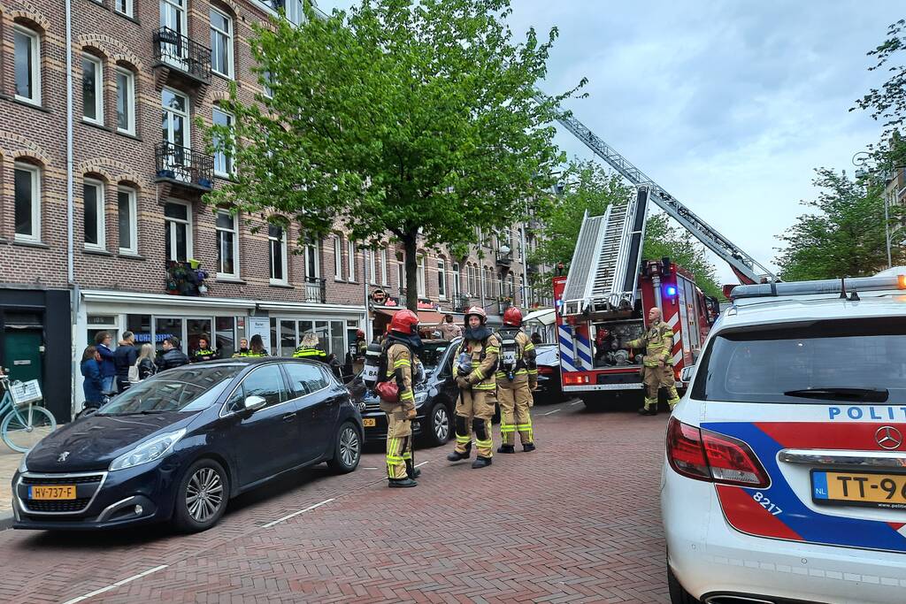 Onderzoek naar mogelijke brand in winkel