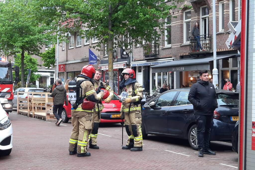 Onderzoek naar mogelijke brand in winkel