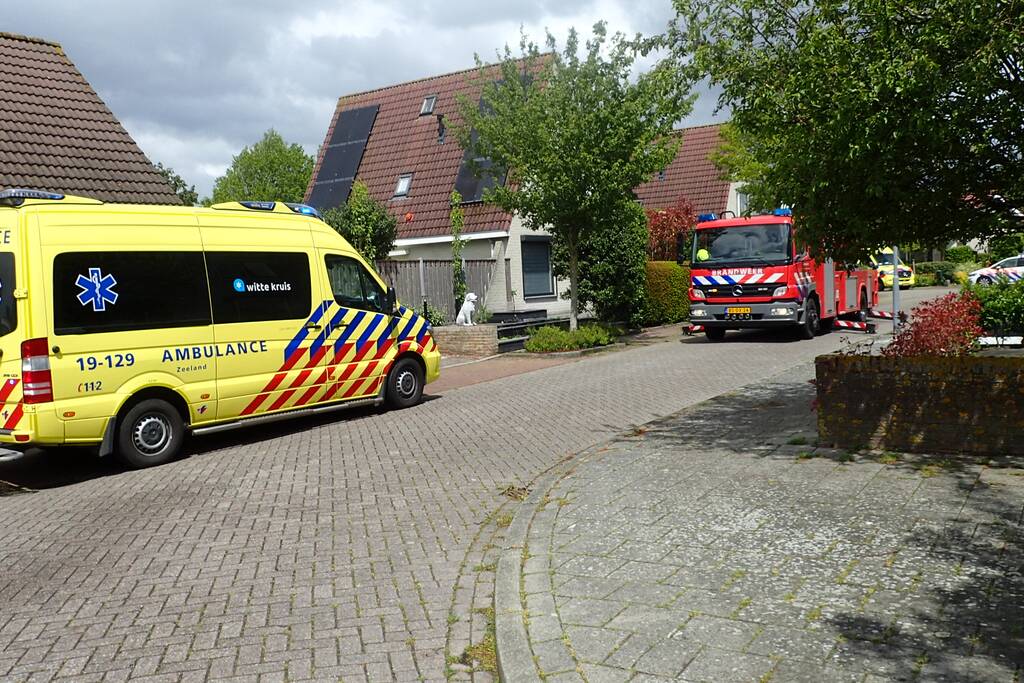 Traumahelikopter landt voor incident in woning