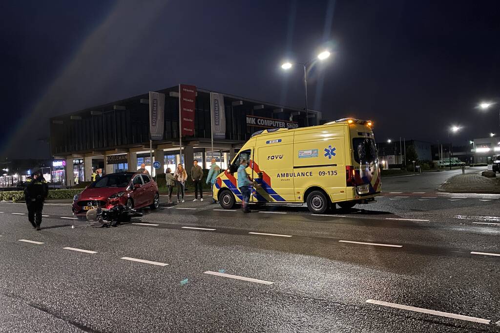Twee gewonden bij ongeval met scooter