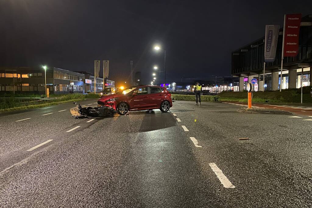 Twee gewonden bij ongeval met scooter