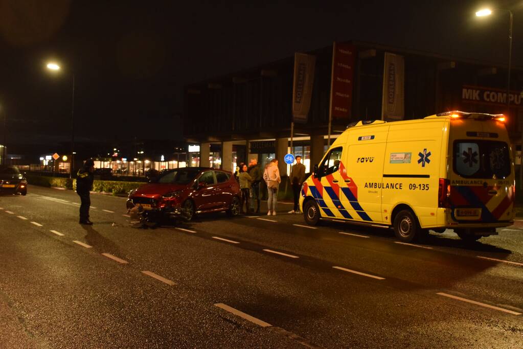 Twee gewonden bij ongeval met scooter