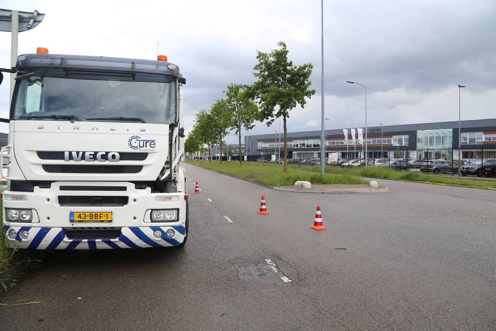 Vrachtwagens botsen bij keeractie