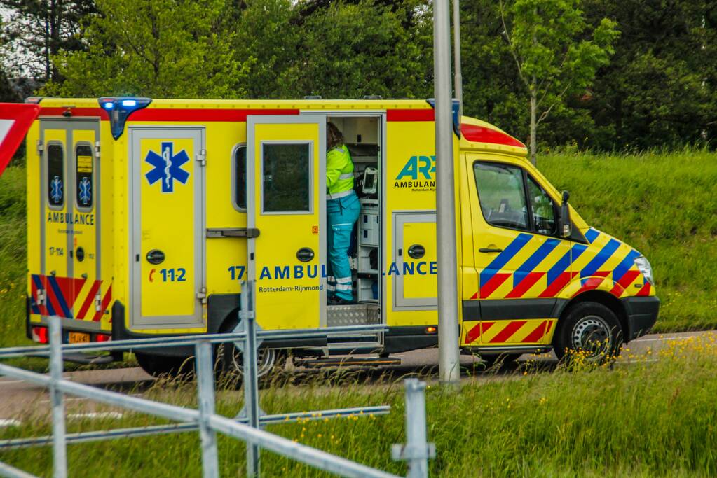 Traumahelikopter voor incident op straat