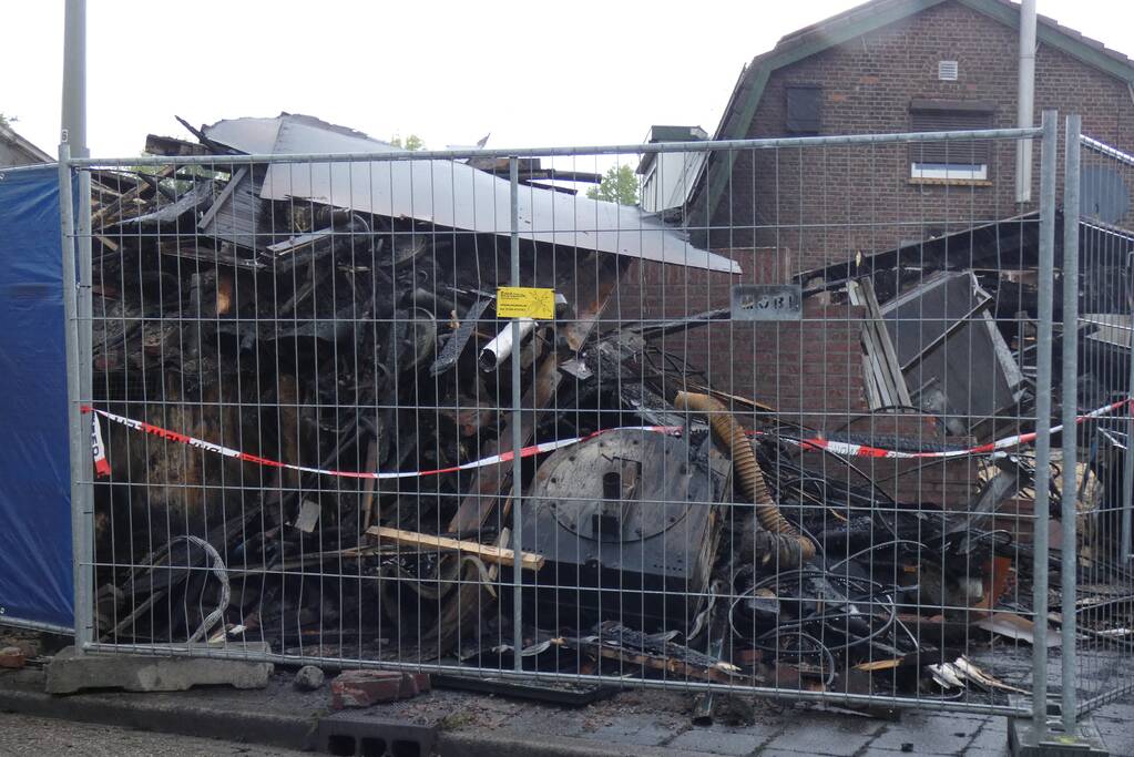 Ravage dag na brand goed zichtbaar