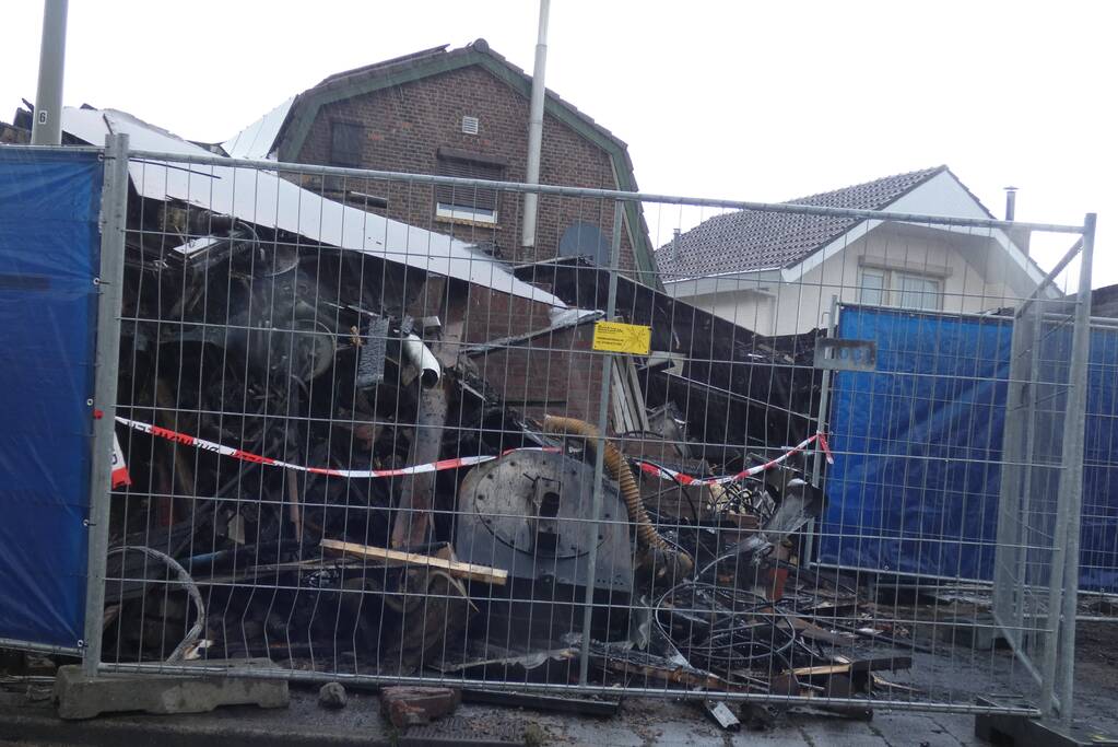 Ravage dag na brand goed zichtbaar