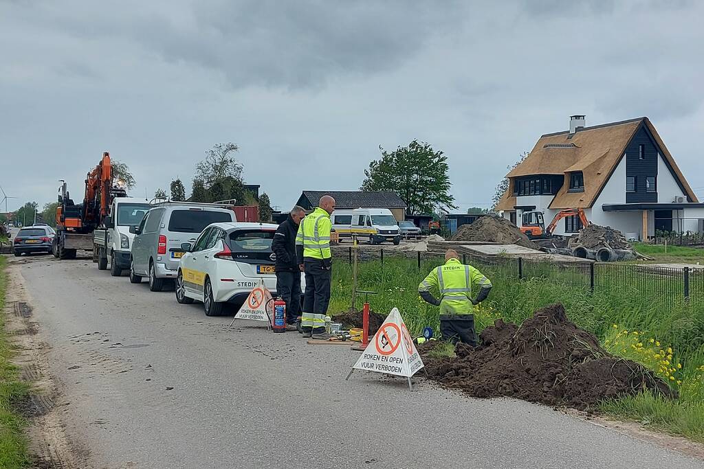 Gaslekkage door graafwerkzaamheden