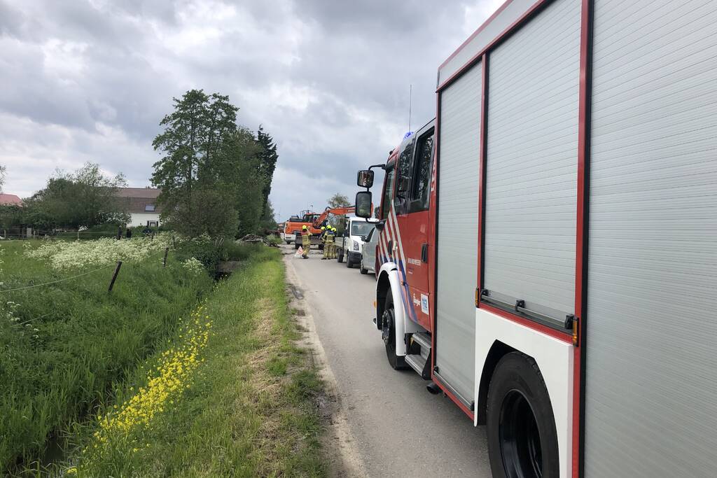 Gaslekkage door graafwerkzaamheden