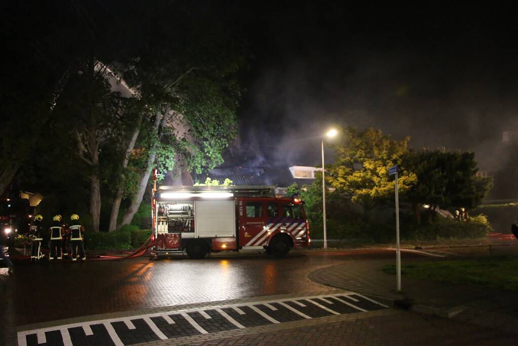Grote brand in een leegstaand pand