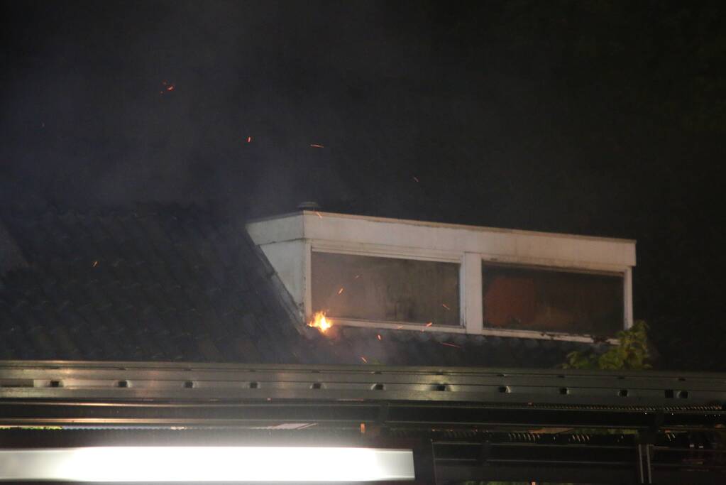 Grote brand in een leegstaand pand