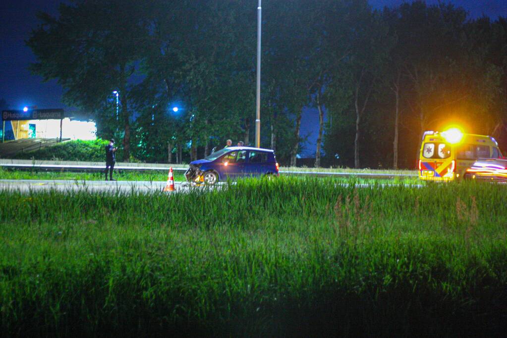 Flinke schade na eenzijdige aanrijding op snelweg