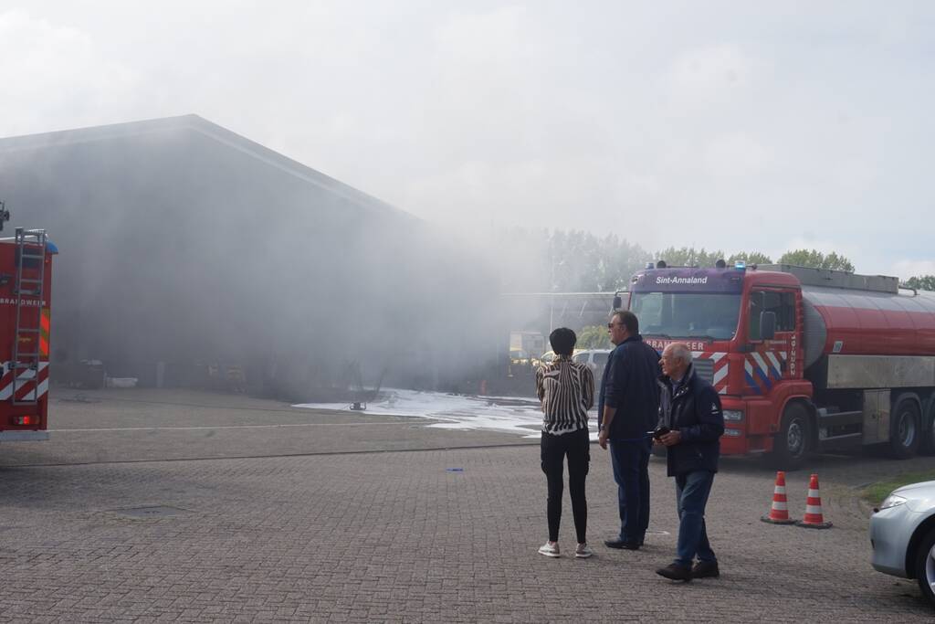 Boot in loods vat vlam