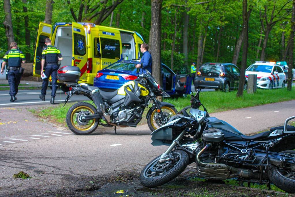 Ongeval tussen motorrijders