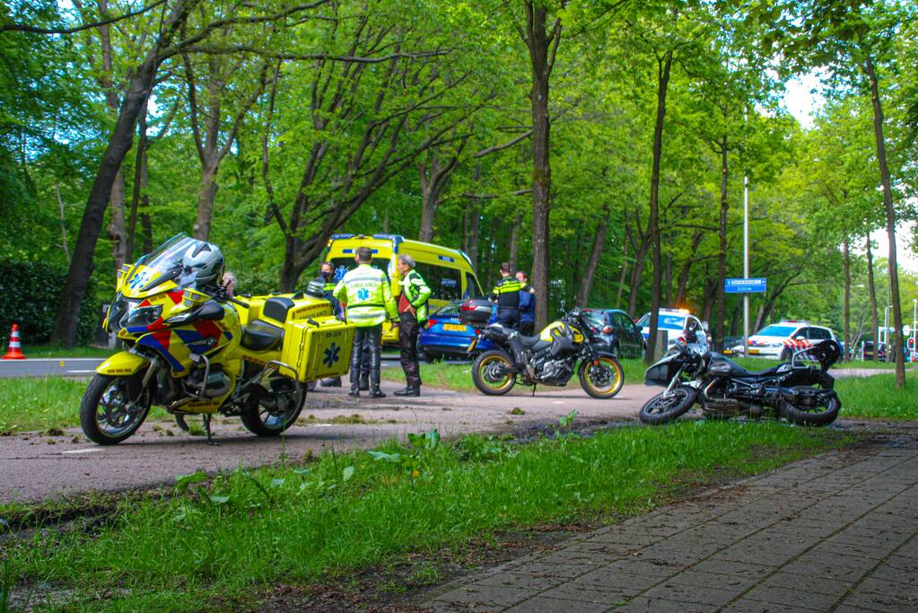 Ongeval tussen motorrijders