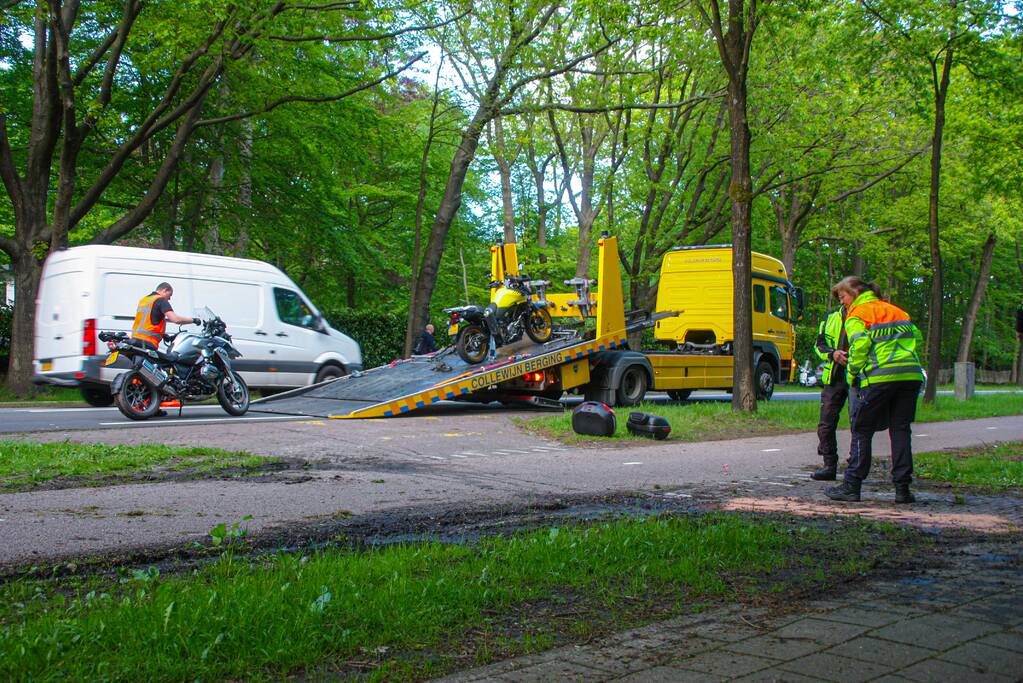 Ongeval tussen motorrijders