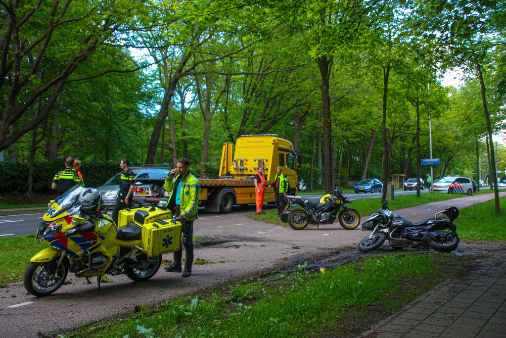 Ongeval tussen motorrijders