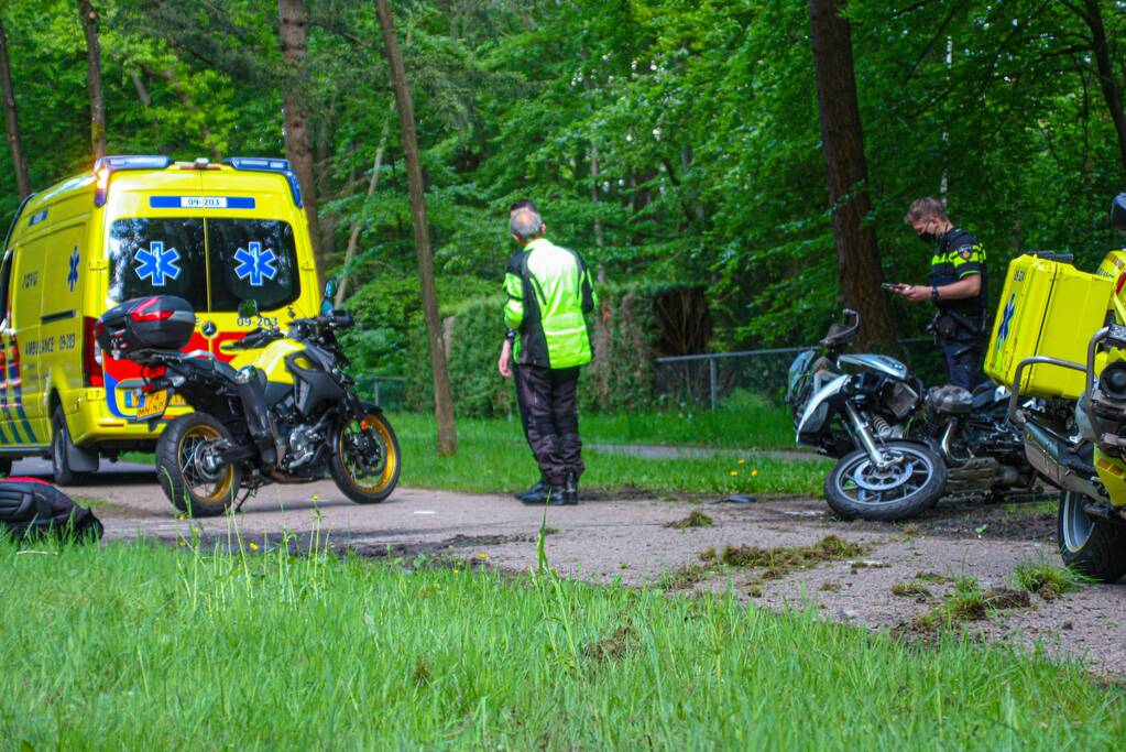 Ongeval tussen motorrijders