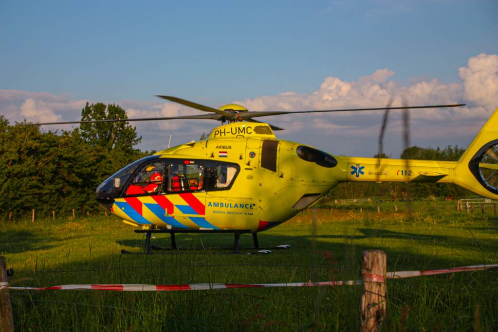 Traumahelikopter ingezet voor incident