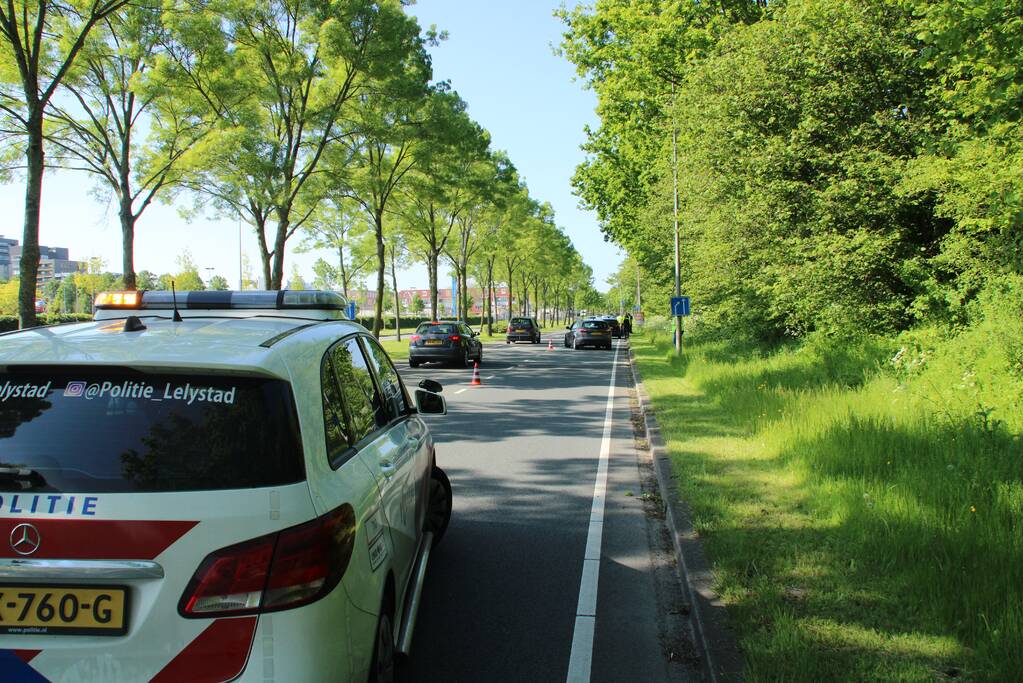 Kettingbotsing tussen vier auto's