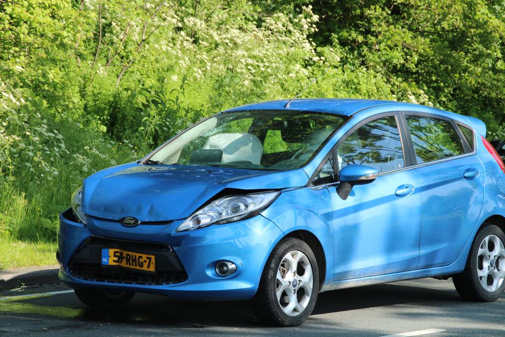 Kettingbotsing tussen vier auto's