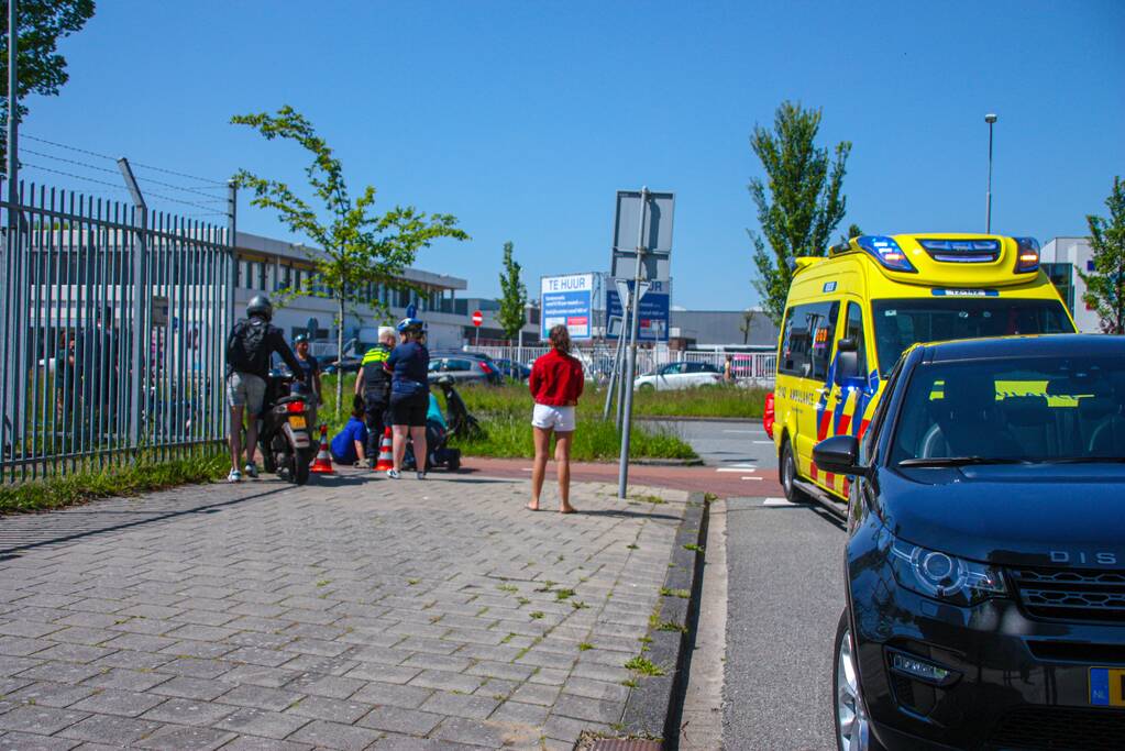 Scooterrijder gewond bij ongeval