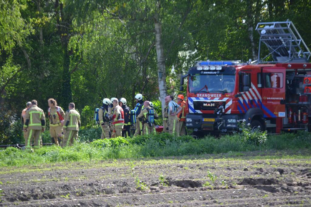 Grote brand in woonboerderij