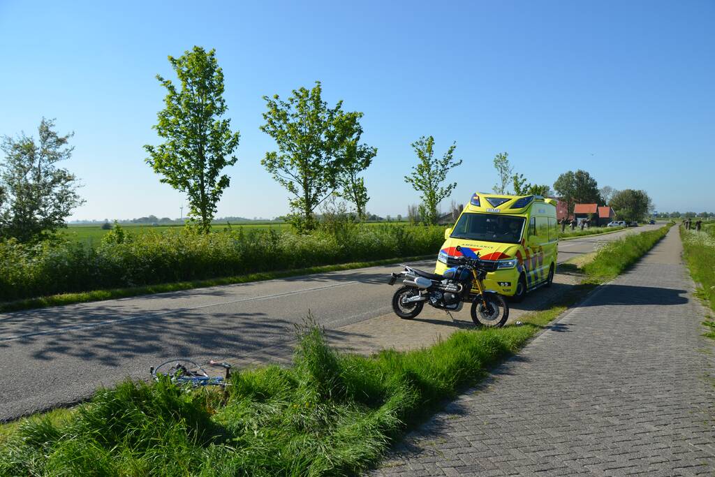 Gewonden bij ongeval tussen wielrenner en motorrijder