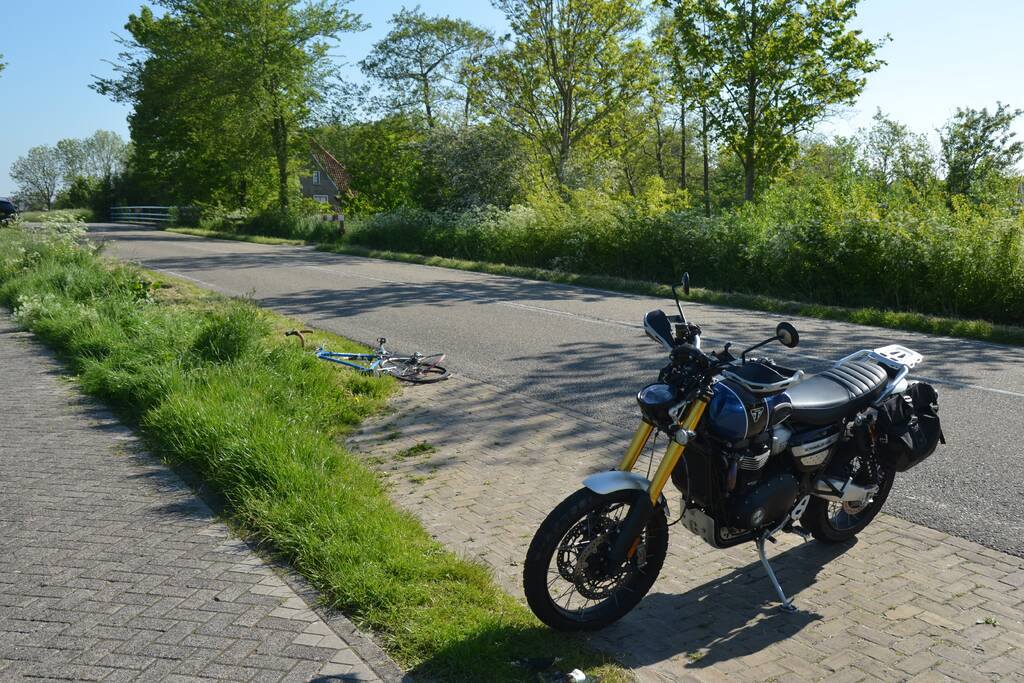 Gewonden bij ongeval tussen wielrenner en motorrijder