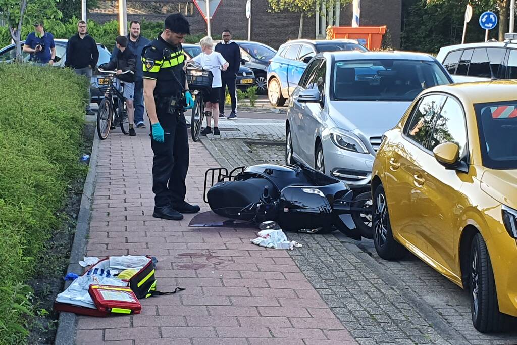 Scooterrijder gewond bij ongeval